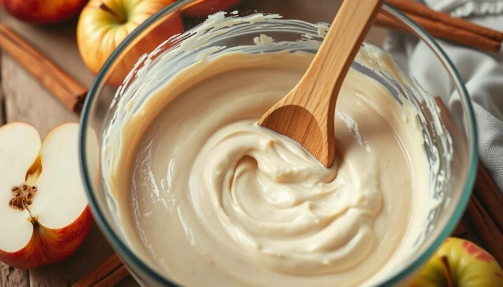 Apple Coffee Cake Mixing Technique