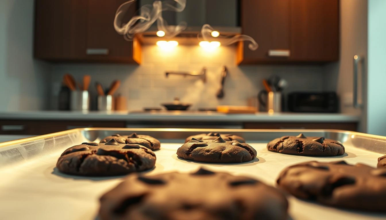 dark chocolate cookies