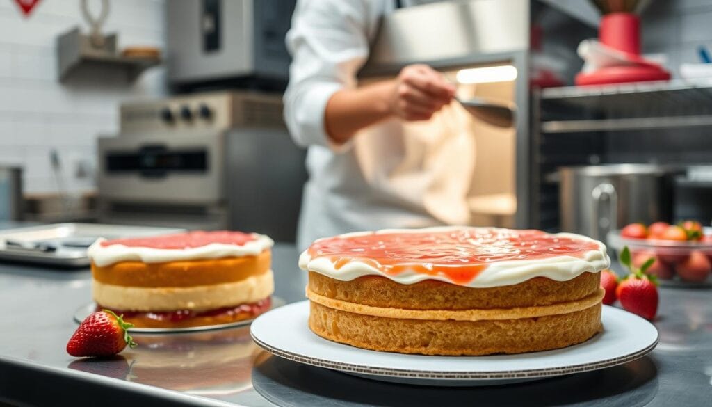 Strawberry Cream Cheese Cake Baking Techniques