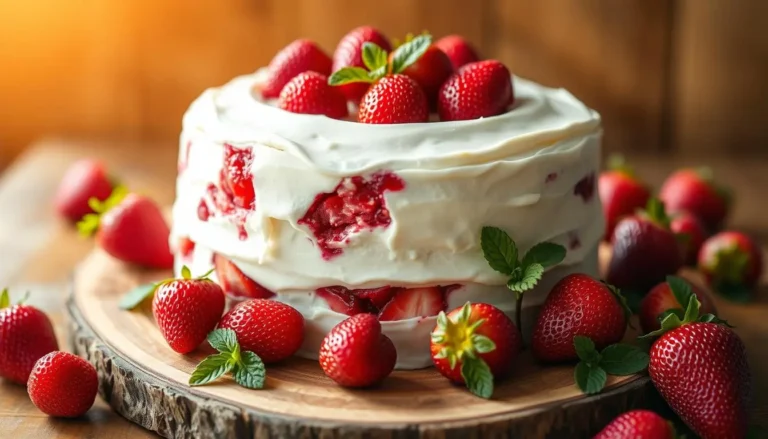 Strawberry Cream Cheese Cake