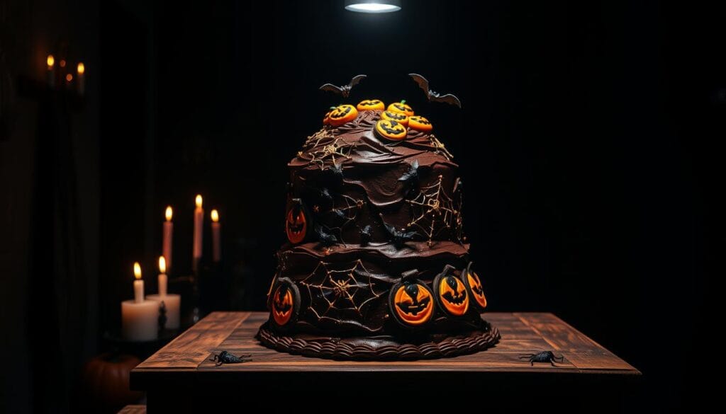 spooky chocolate cake tutorial